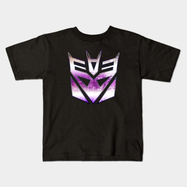 Decepticon Emblem Rust Effect Kids T-Shirt by ramonavirus